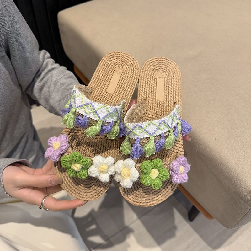 Women Shoes Must Have - Sandal Jute Kepang Modis Wanita, Sepatu