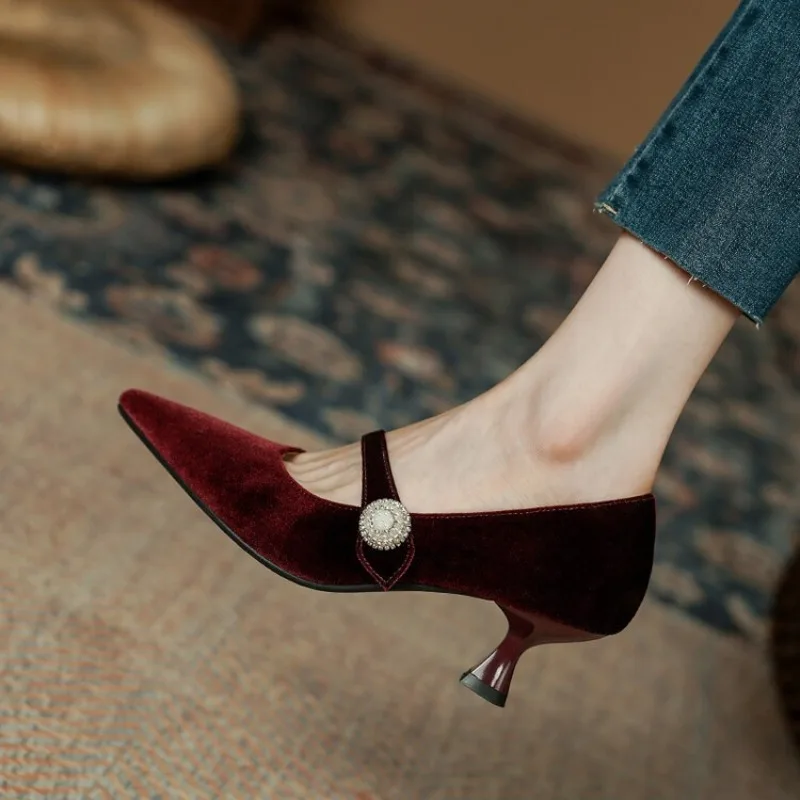 Women'S Shoes - Sepatu Mary Jane Wanita Vintage Berwarna