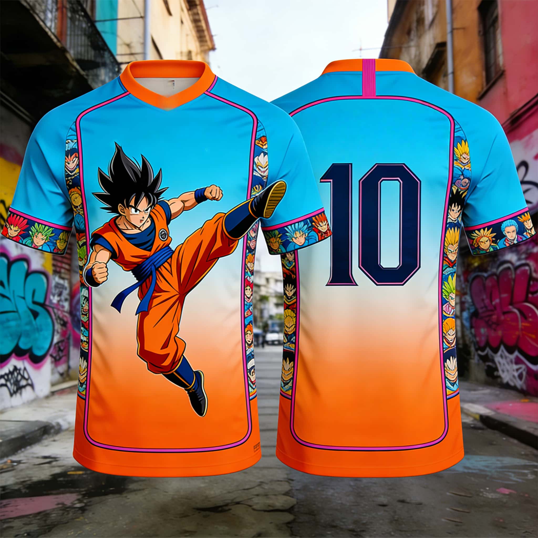 Women'S Shoes Vs Men'S - Kaos 3D Print Oversized Dragon Ball
