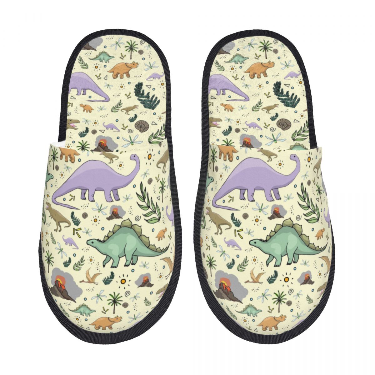 Women Shoes Kinds - Sandal Rumah Wanita Motif Dinosaurus Kartun