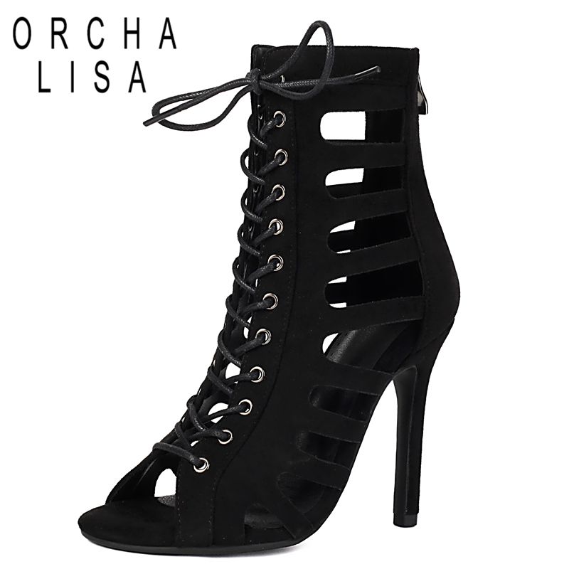 Women Shoes Zipper - ORCHA LISA Sandal Wanita Hitam Peep