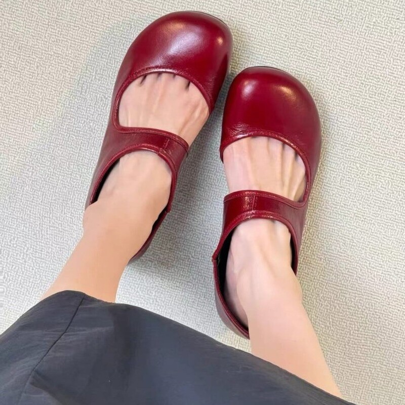 Women Shoes Luxury Brand - Sepatu Pantofel Wanita Sepatu Kulit Mary
