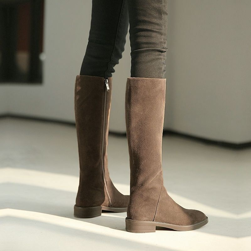 Pointed Toe Flat - Sepatu Hangat Musim Dingin Wanita, Boots