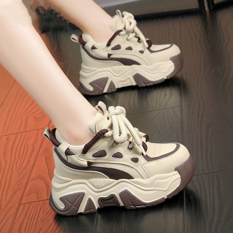 Women Shoes Must Have - Sepatu Sneakers Chunky Sol Tebal 8cm