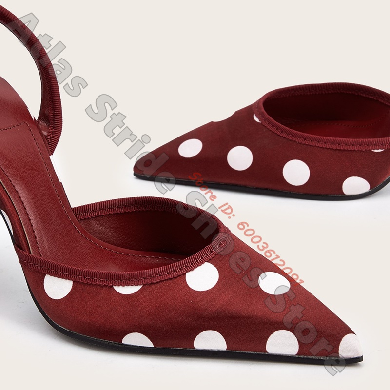 Sepatu hak tinggi satin putih  - Ribbon Tie Heel ulasan dan harga