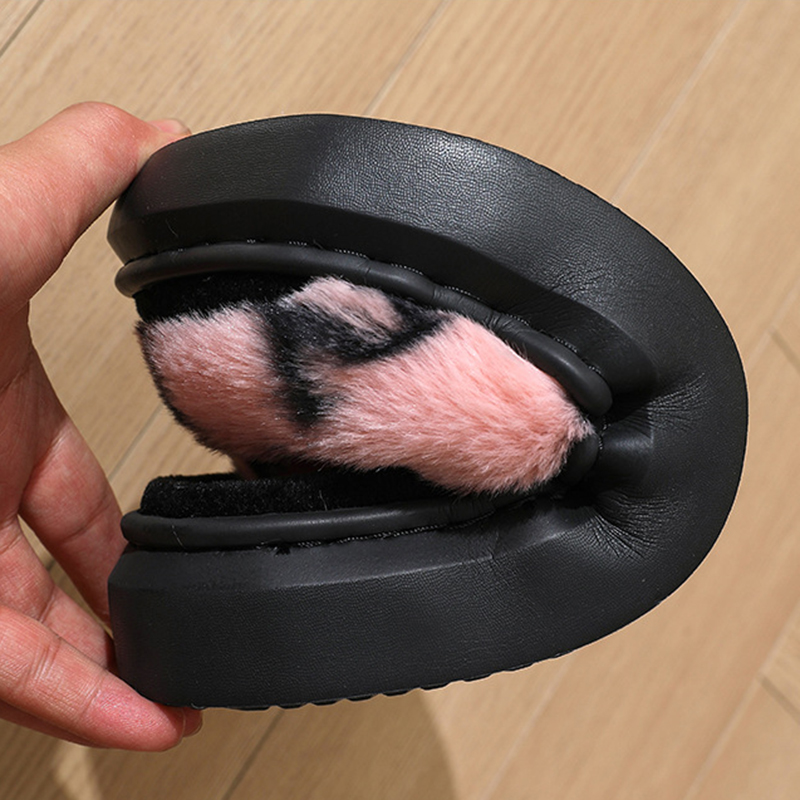 Sandal Berbulu Halus Ujung Ter - Fluffy Fur Slipper ulasan dan harga