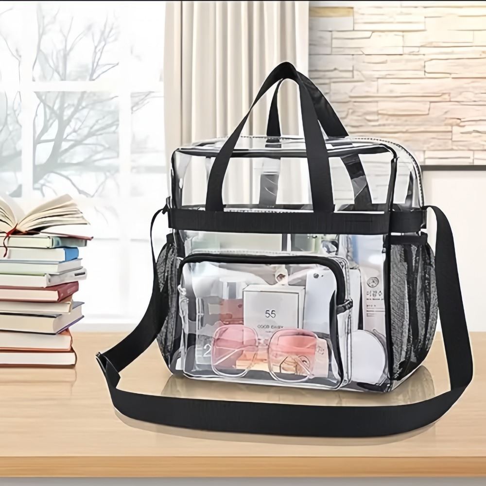 Tas Jinjing Transparan Plastik - Women Shoes Zipper ulasan dan harga
