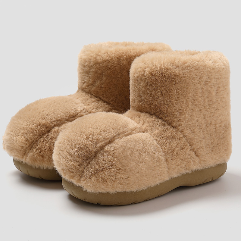 Sepatu Bot Dalam Ruangan Motif - Fluffy Fur Slipper ulasan dan harga