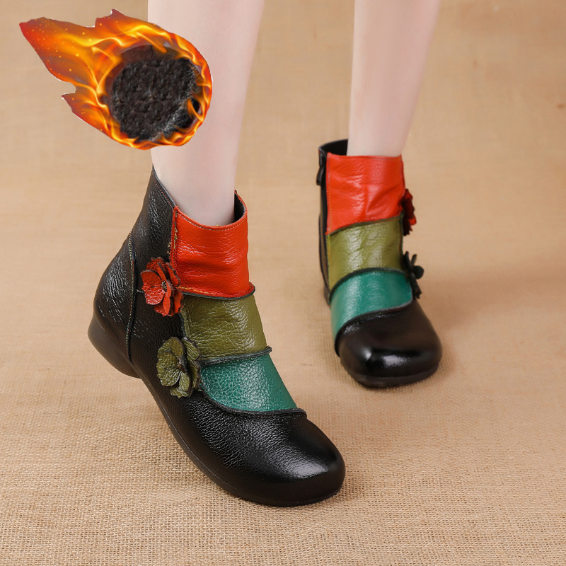 Sepatu bot kulit asli untuk wa - Women Shoes Luxury Brand ulasan dan harga
