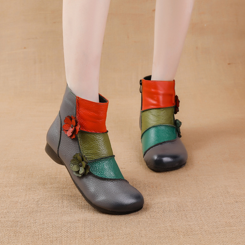 Sepatu bot kulit asli untuk wa - Women Shoes Luxury Brand ulasan dan harga