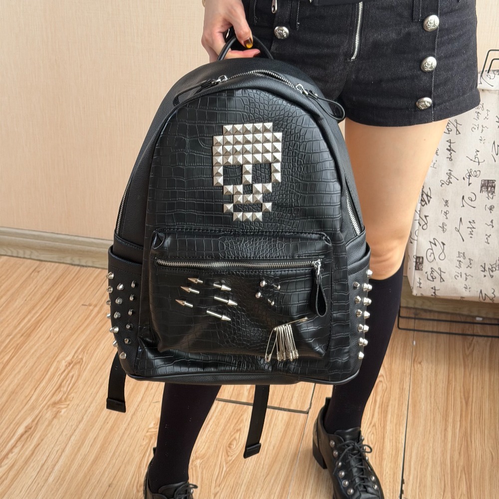 Tas Ransel Motif Kulit Buaya H - Women Shoes Zipper ulasan dan harga