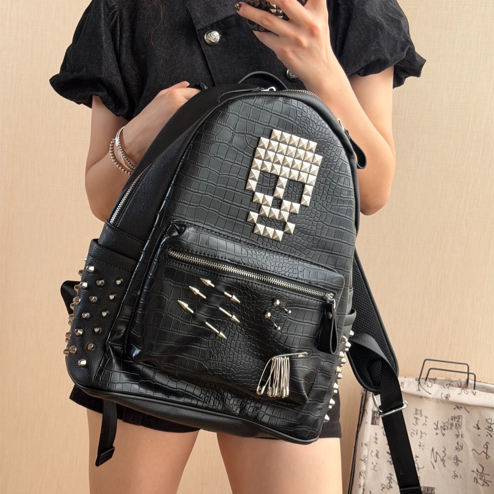 Tas Ransel Motif Kulit Buaya H - Women Shoes Zipper ulasan dan harga