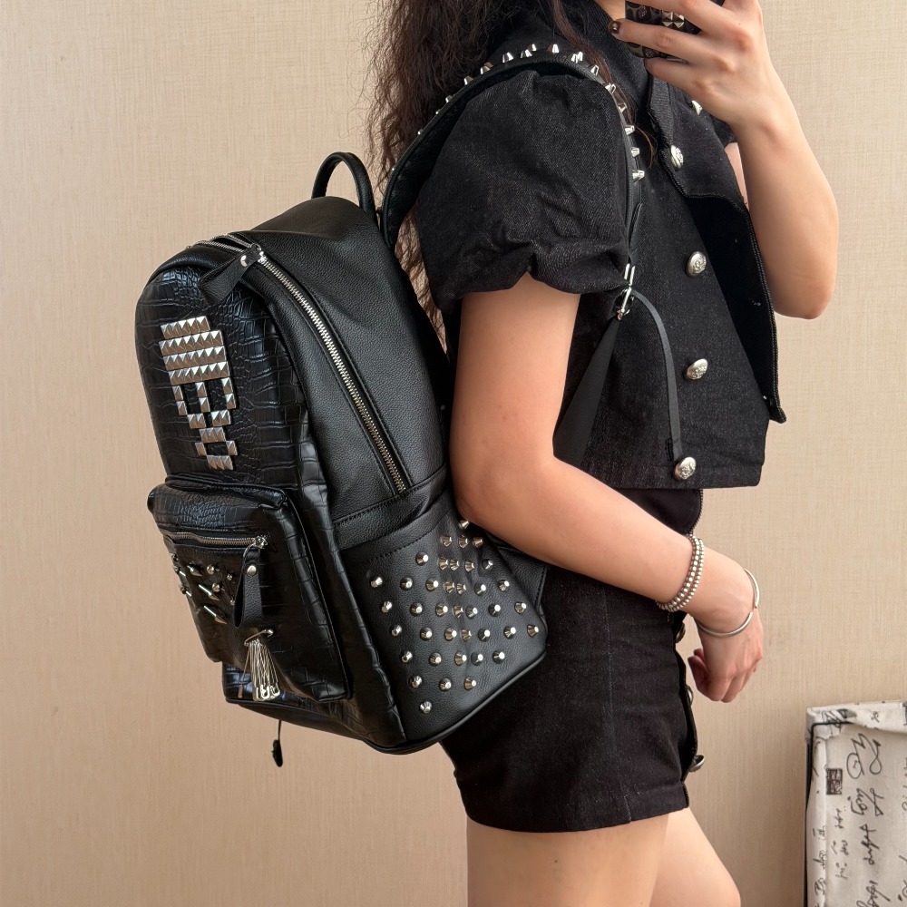 Tas Ransel Motif Kulit Buaya H - Women Shoes Zipper ulasan dan harga