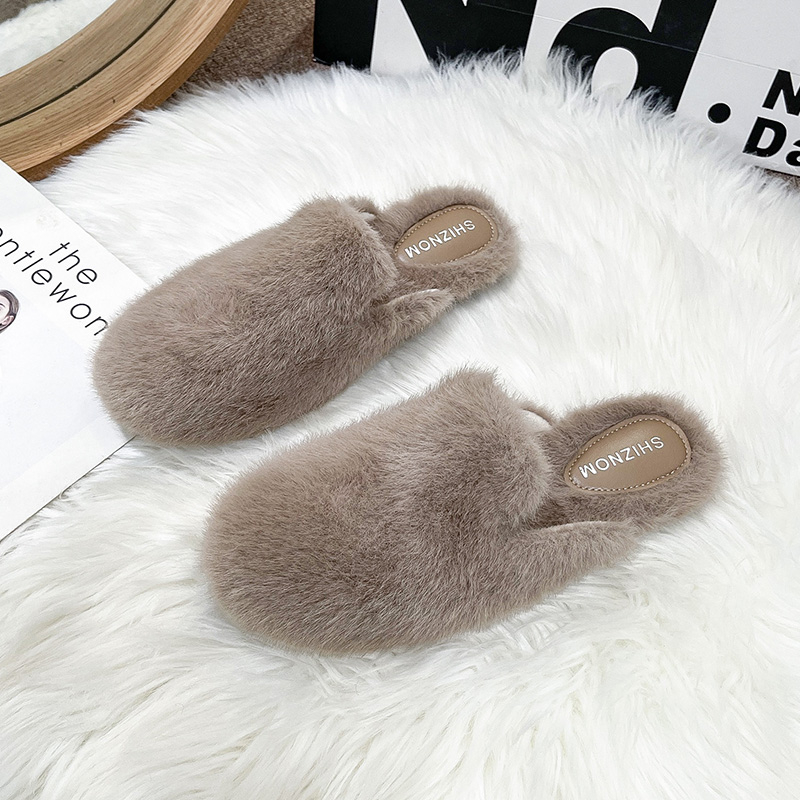 Sepatu Sandal Wanita Bulu Teba - Fluffy Fur Slipper ulasan dan harga