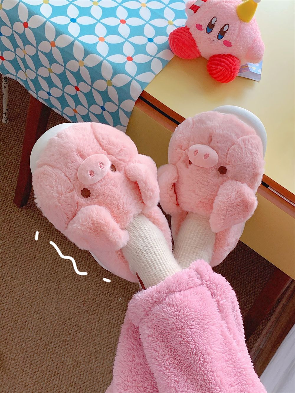 Sandal Babi Berbulu Pink Feerl - Fluffy Fur Slipper ulasan dan harga