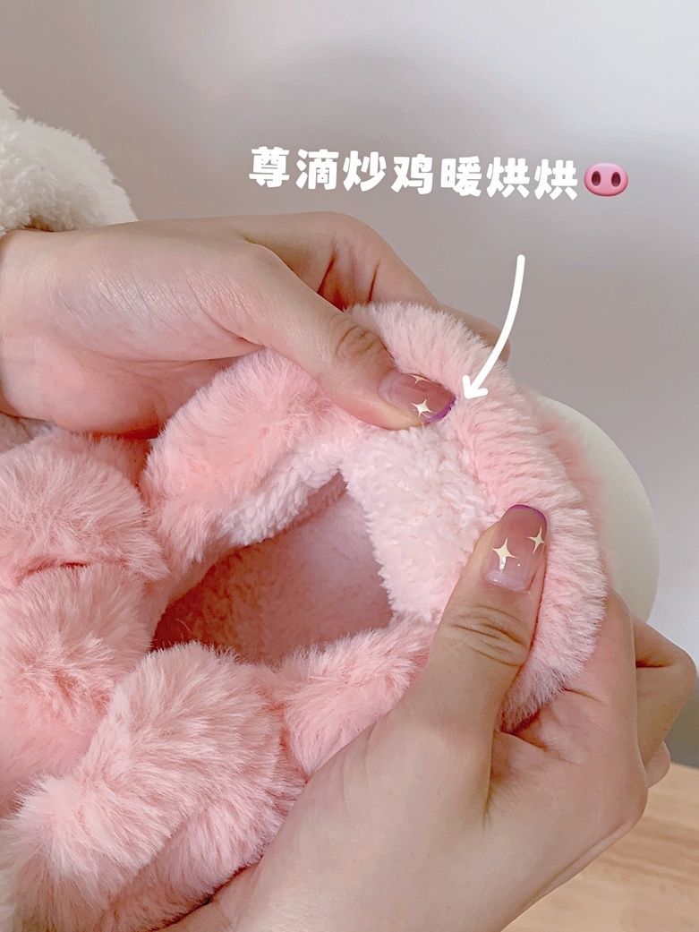 Sandal Babi Berbulu Pink Feerl - Fluffy Fur Slipper ulasan dan harga