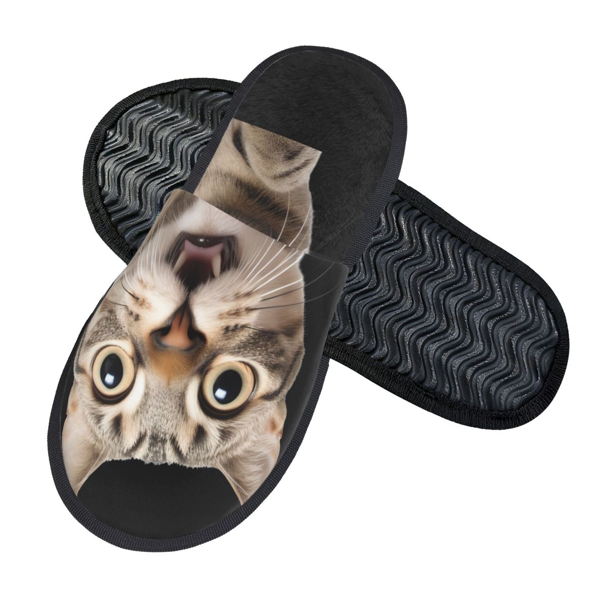 Sandal Rumah Kucing Lucu Nyama - Fluffy Fur Slipper ulasan dan harga