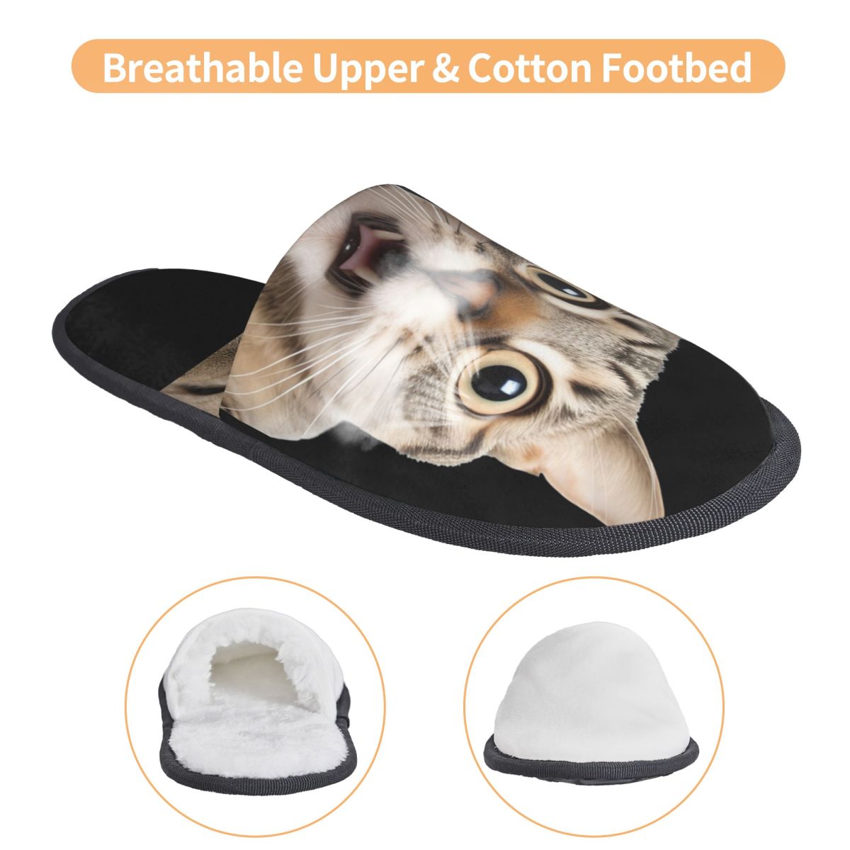 Sandal Rumah Kucing Lucu Nyama - Fluffy Fur Slipper ulasan dan harga