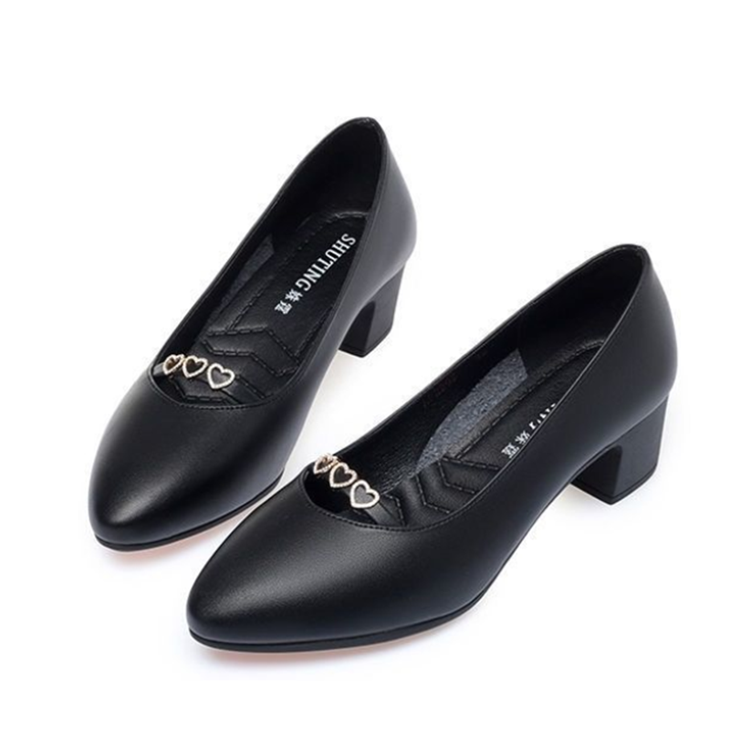 Sepatu hak kotak hitam nyaman  - Women Shoes Zara ulasan dan harga