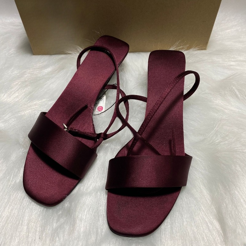 Sandal Wanita Modern Hak Renda - Women Shoes Luxury Brand ulasan dan harga