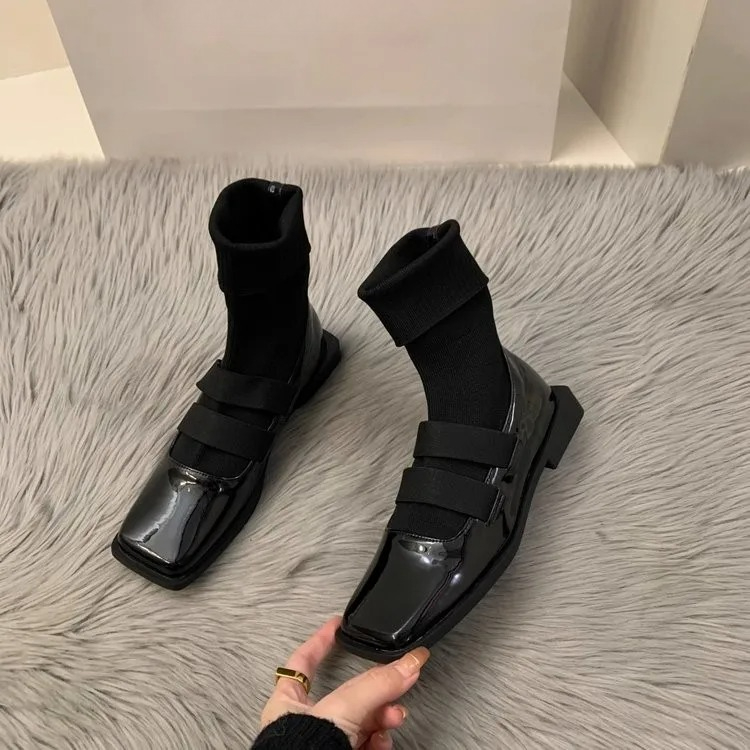 Sepatu bot rajut wanita, kaus  - Women Shoes Zara ulasan dan harga