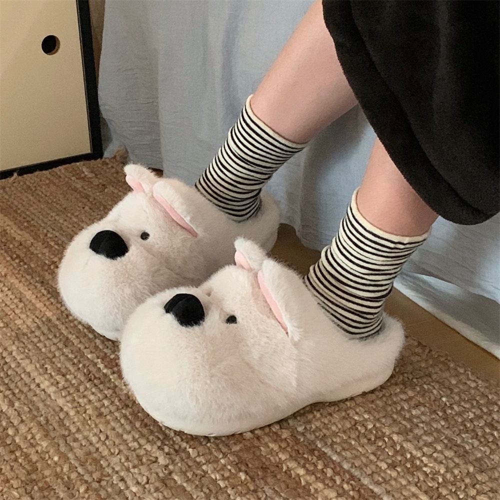 Sandal Rumah Wanita Kartun Ber - Fluffy Fur Slipper ulasan dan harga