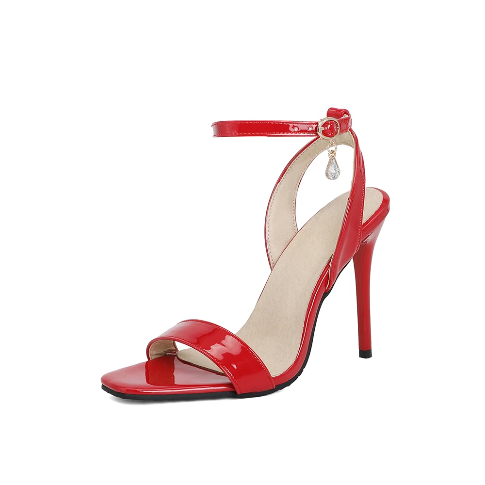 Sandal Wanita Hitam Merah Glam - Women Shoes Branded ulasan dan harga