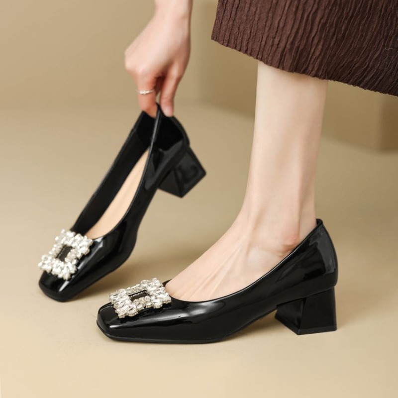 Sepatu Wanita Hak Kitten Kulit - Women'S Shoes Professional ulasan dan harga