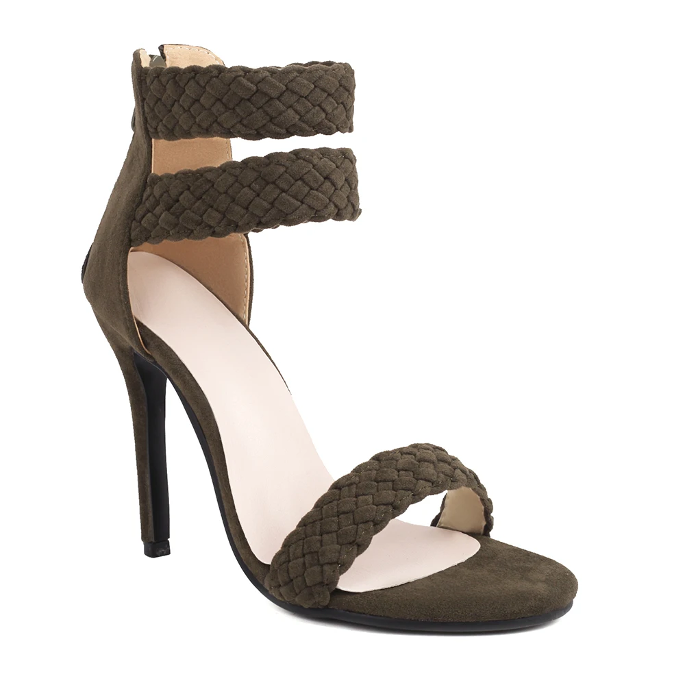 Sandal Wanita Hijau Coklat Man - Women Shoes Zipper ulasan dan harga