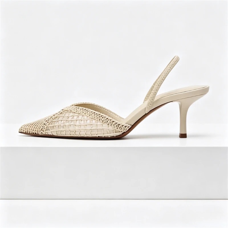 Sandal Bertumit Tenun Jaring S - Women Shoes Branded ulasan dan harga