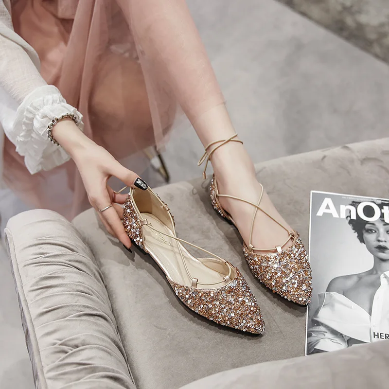 Sepatu Wanita Mewah 2025 Sepat - Pointed Toe Flat ulasan dan harga